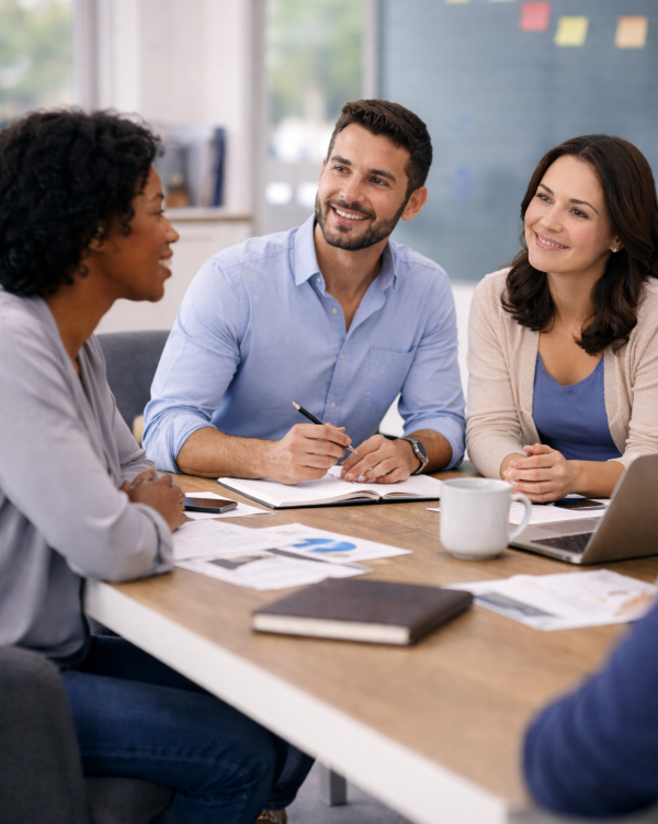 Personas participando en procesos de coaching y formación