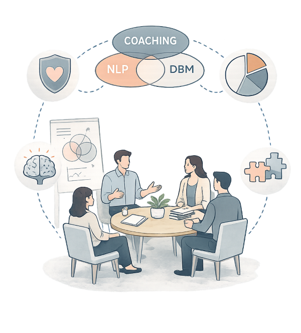 Our approach: Coachin, NLP and DBM