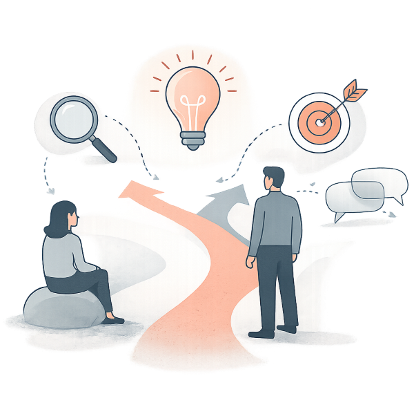 Principios y propósito representados visualmente